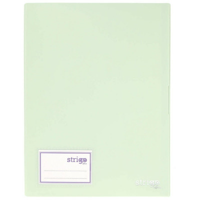 Mapa Strigo, PP, A4, 20 folii protectie, menta