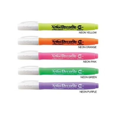 Marker Decorite, varf flexibil (tip pensula) - galben neon