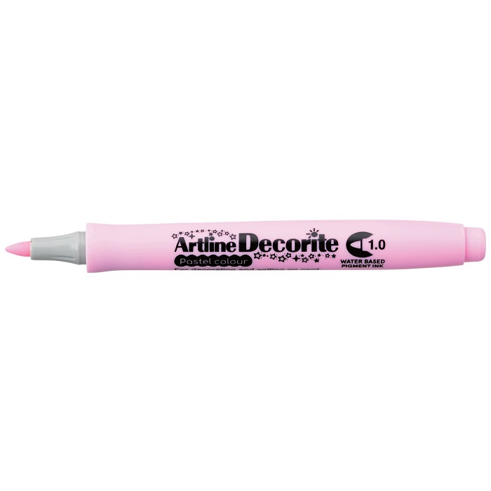 Marker Artline Decorite, varf rotund 1.0mm - roz pastel