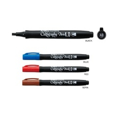 Marker Supreme Calligraphy, varf tesit din fetru 4.0mm - maro