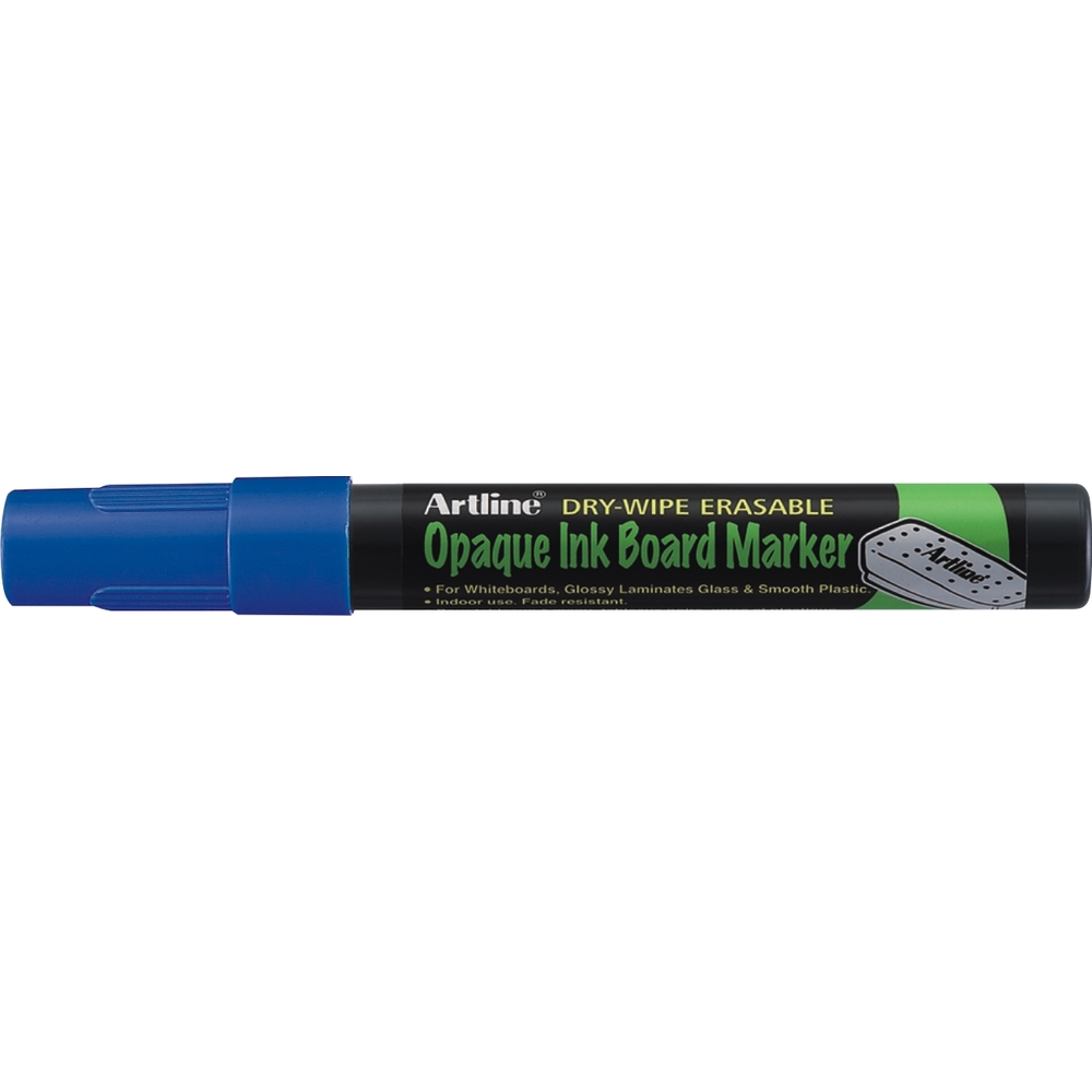 Marker cu cerneala opaca, Artline, pentru table de scris, varf 2.0mm - albastru