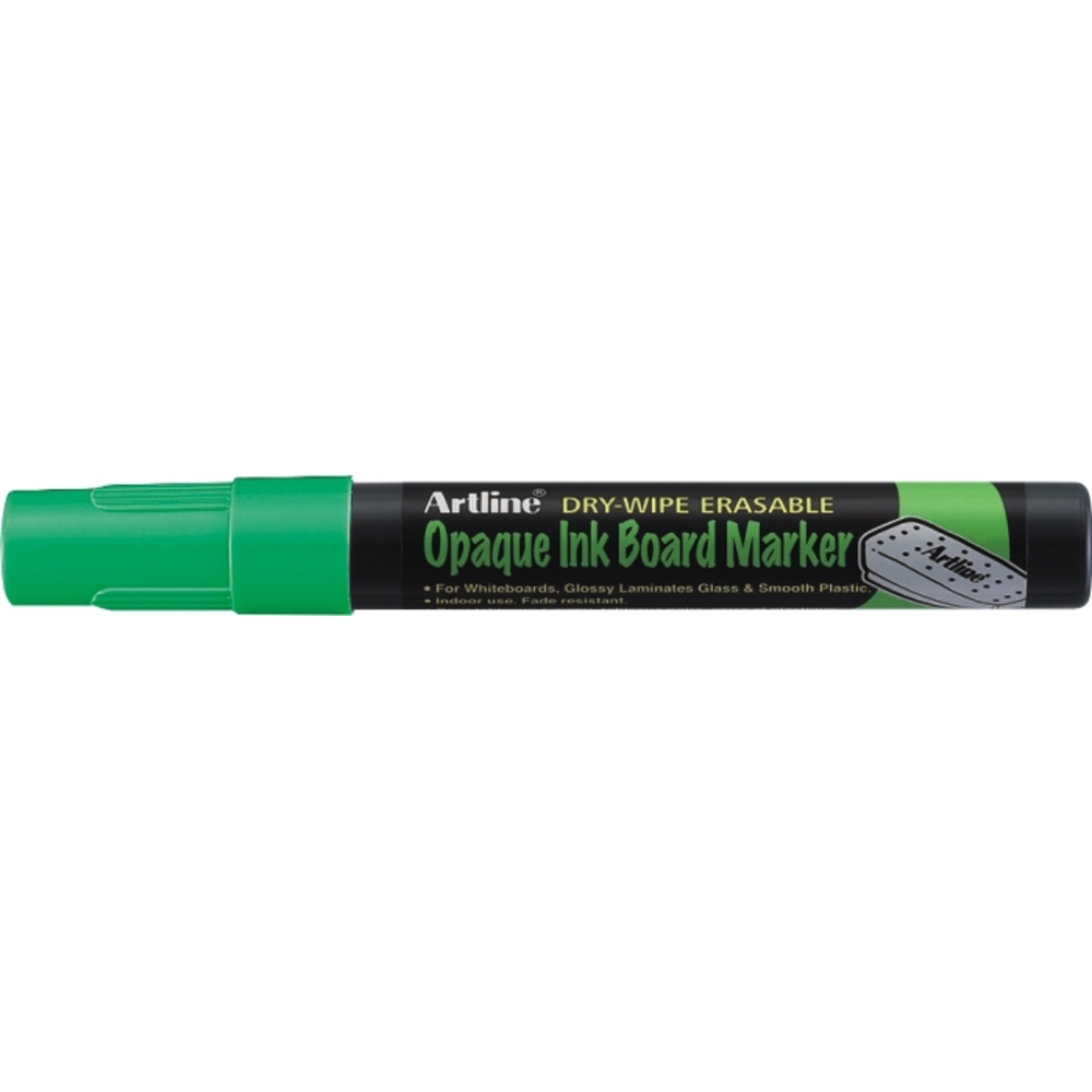 Marker cu cerneala opaca, Artline, pentru table de scris, varf 2.0mm - verde fluorescent