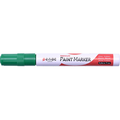 Marker cu vopsea Penac, rezistent la temperaturi inalte, varf rotund, grosime scriere 2-4mm - verde