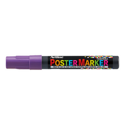 Marker pentru poster ARTLINE, corp plastic, varf rotund 2mm - mov metalizat