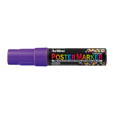 Marker pentru poster ARTLINE, corp plastic, varf rotund 6mm - mov