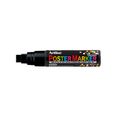 Marker pentru poster ARTLINE, corp plastic, varf tesit 12mm - negru