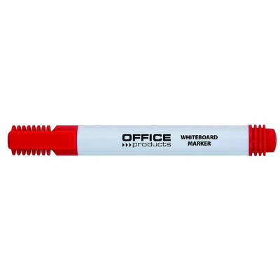 Marker pentru table de scris, varf rotund, corp plastic, Office Products - rosu