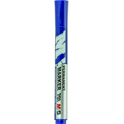 Marker permanent, M&G , waterproof, albastru