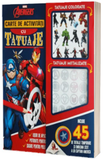 Marvel. Avengers. Carte de activitati cu tatuaje