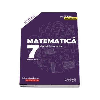 Matematica. Algebra, geometrie. Clasa a VII-a. Consolidare. Partea a II-a - Editia a VII-a