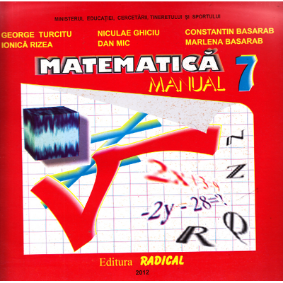 Matematica, manual pentru clasa a VII-a (George Turcitu)