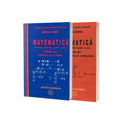 Matematica, manual pentru clasa XII-a - Profil M1 (set I+II)