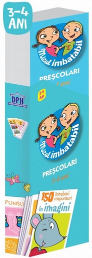 Micul imbatabil, prescolari 3-4 ani (150 de intrebari si raspunsuri in imagini)