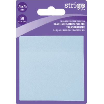 Notite Adezive Strigo 75x75 mm albastru pastel 50 file SSN028