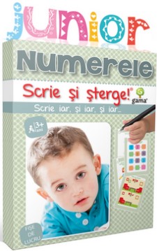 Numerele. Scrie si sterge (Junior 2-5 ani)