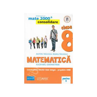 Mate 2000 pentru clasa a VIII-a. Partea I, CONSOLIDARE. Matematica - Algebra, geometrie. Editia a II-a revizuita