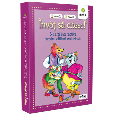 Pachet II  - Invat sa citesc! 5 carti interactive pentru cititori entuziasti