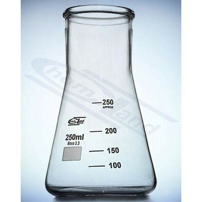 Pahar Erlenmeyer gat larg 200ml