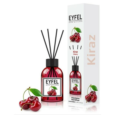 Parfum - odorizant de camera cu betisoare din ratan, Eyfel, aroma Cirese, 120 ml