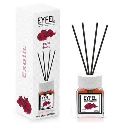 Parfum - odorizant de camera cu betisoare din ratan, Eyfel, Exotic, 120 ml