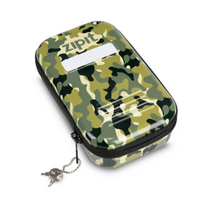 Penar cu fermoar ZIPIT & LOCK Tin, Camo Green