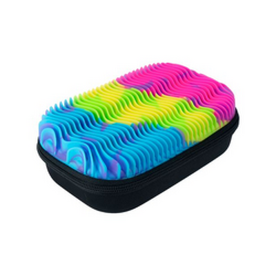 Penar cu fermoar ZIPIT Wavy Silicone Top Storage Box - Neons