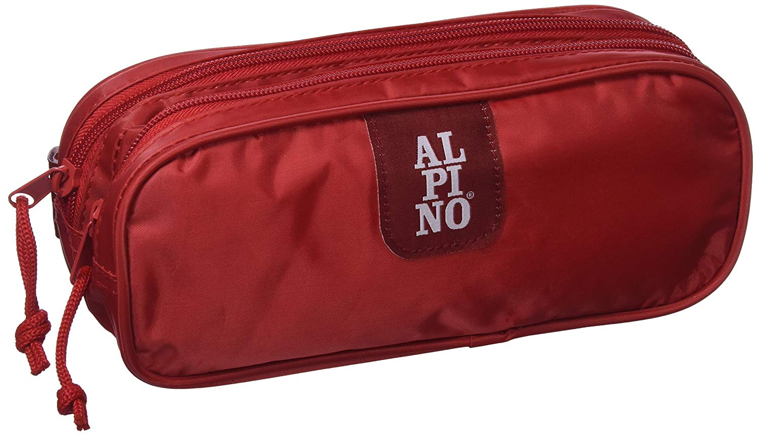 Penar rectangular dublu cu 2 fermoare, Alpino Red