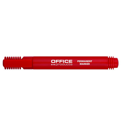 Permanent marker, varf rotund, corp plastic, Office Products - rosu