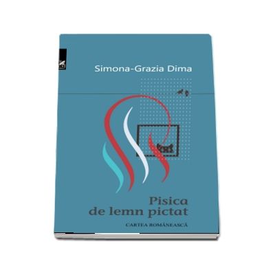 Pisica de lemn pictat