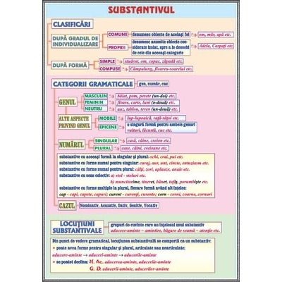 Plansa substantivul, cazurile substantivului