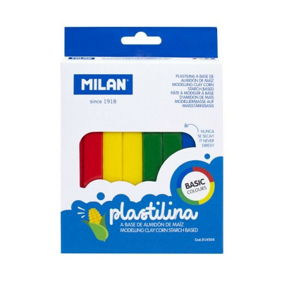 Plastilina 4 culori, 330G MILAN