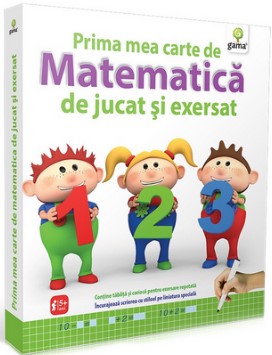 Prima mea carte de matematica de jucat si exersat (Contine tablita si carioca)