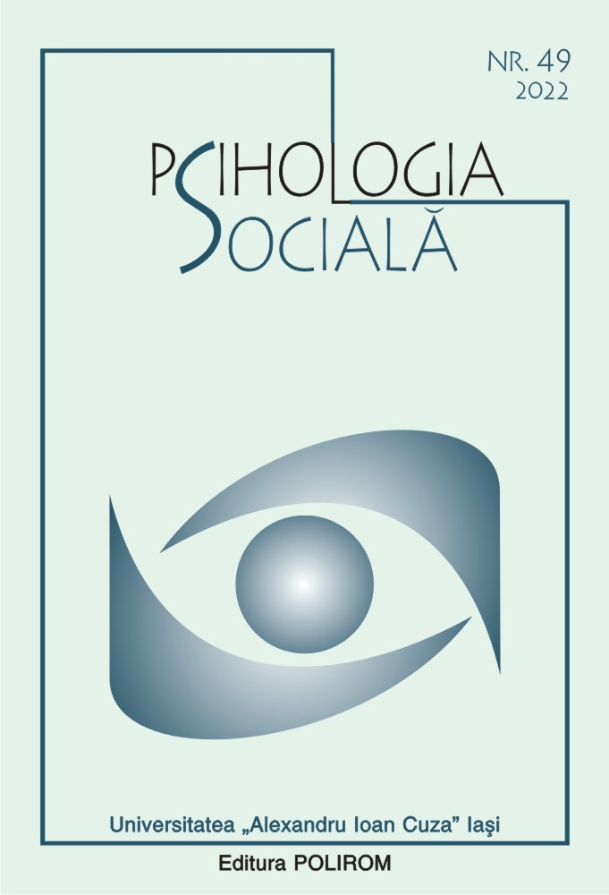 Psihologia sociala. Buletinul Laboratorului Psihologia campului social 49 (I)/2022
