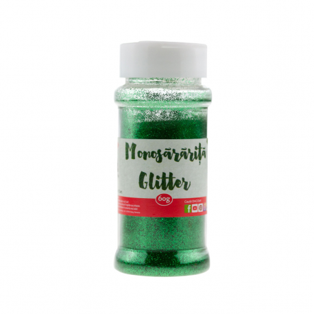 Pudra glitter Monosararita verde Daco