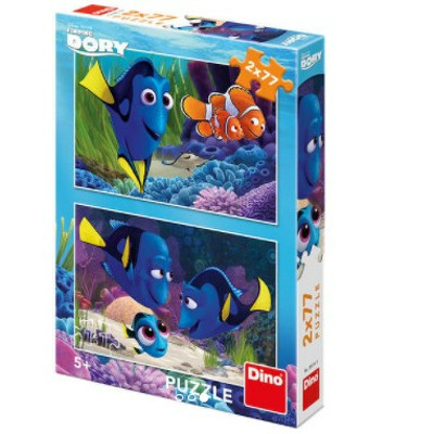 Puzzle 2 in 1 - Gasirea lui Dory (77 piese)