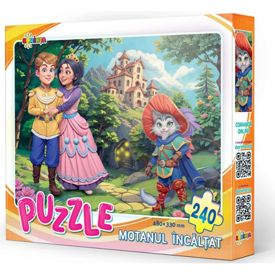 Puzzle 240ps. Motanul incaltat