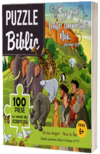 Puzzle Biblic - Eu fac toate lucrurile noi. 100 piese cu verset din Scriptura. Varsta 6