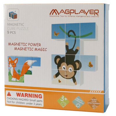 Puzzle cubic magnetic - Animalute vesele