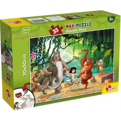 Puzzle de colorat maxi - Cartea Junglei (35 piese)