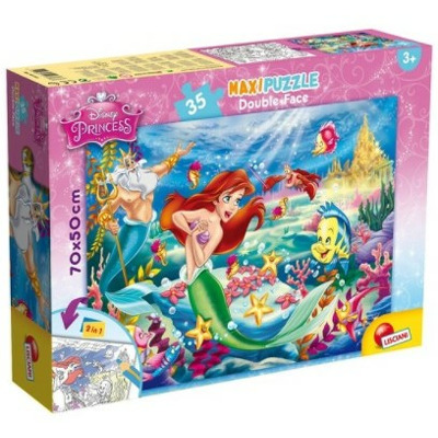 Puzzle de colorat maxi - Mica Sirena (35 piese)