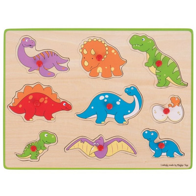 Puzzle din lemn incastru - Dinozauri