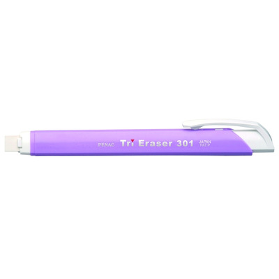 Radiera mecanica Penac Tri Eraser, triunghiulara, 100% cauciuc - corp violet pastel