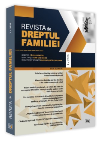 Revista de Dreptul Familiei nr. 1/2020