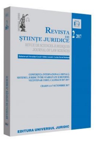 Revista de stiinte juridice nr. 2/2017