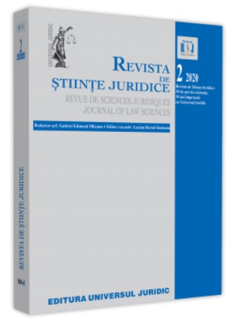 Revista de stiinte juridice nr. 2/2020