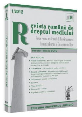 Revista romana de dreptul mediului nr. 1/2012