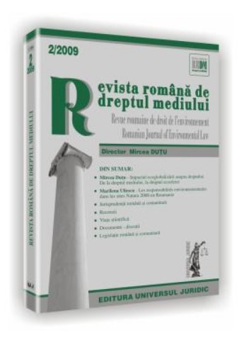 Revista romana de dreptul mediului nr. 2/2009