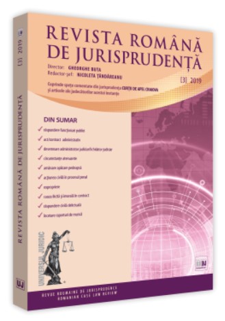 Revista romana de jurisprudenta nr. 3/2019