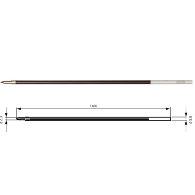 Rezerva Penac BR140, 2 buc/set, 1.6mm, pentru CH6, Soft Glider , Stick ball - albastru