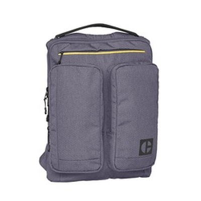 Rucsac CATERPILLAR Code - Quest Commuter, material 420D hexagonal, 2 buzunare exterioare - gri inchi